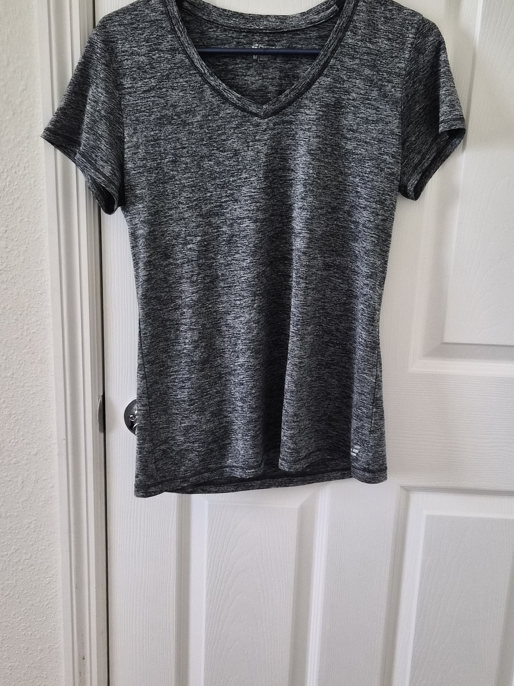 bcg Heathered Charcoal V-Neck Short Sleeve Tee